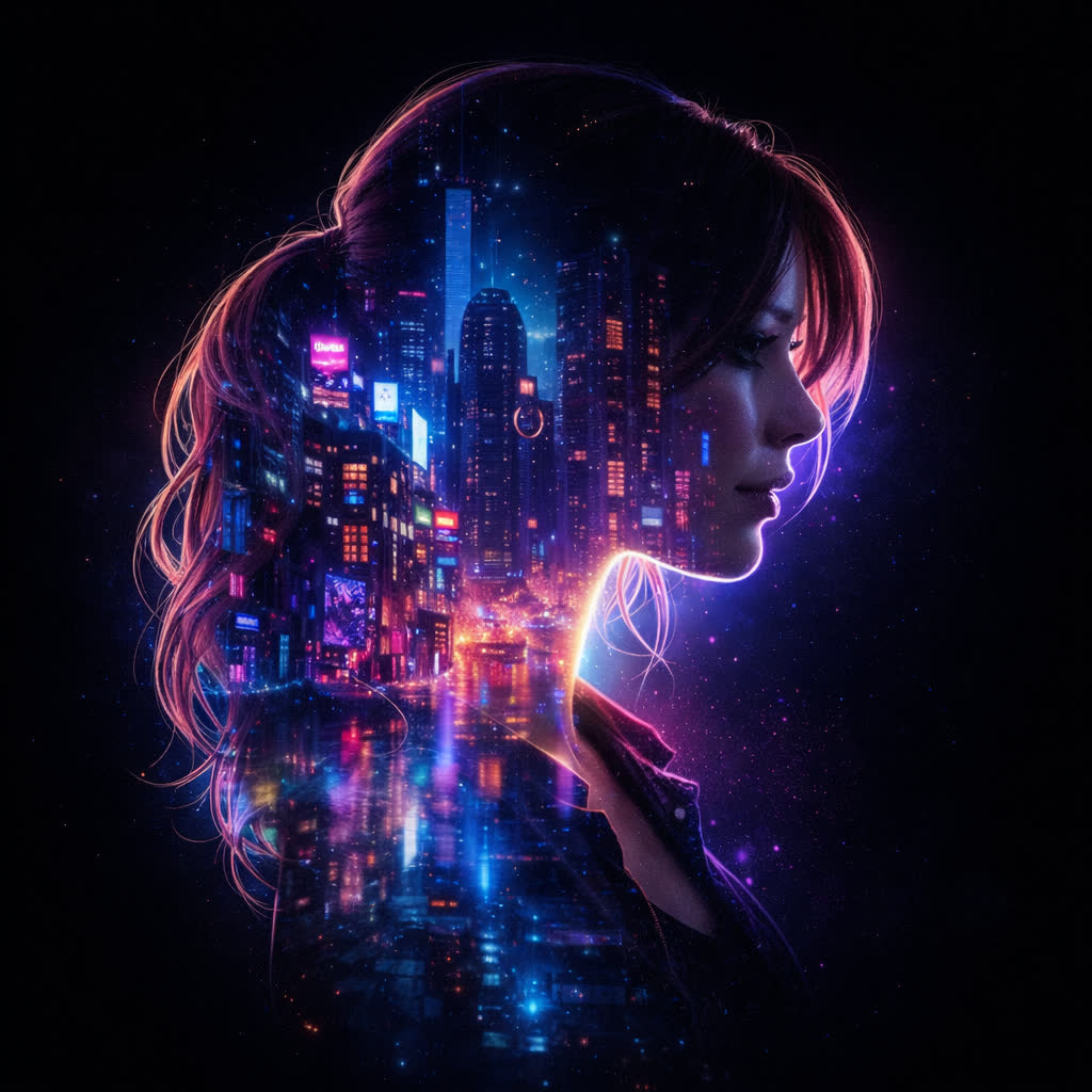 Cyber Neon Exploration